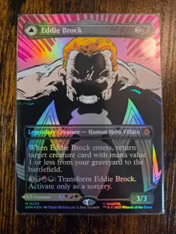 MTG Eddie Brock Venom, Lethal Protector (0233) -Foil -Borderless -NM - Fresh! - Image 1
