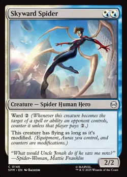 MTG Spider-Man *FOIL* C Skyward Spider #0146 - Image 1