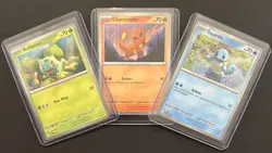 Pokemon Scarlet & Violet 151: Poster Collection Black Star Promo Starters Set - Image 1