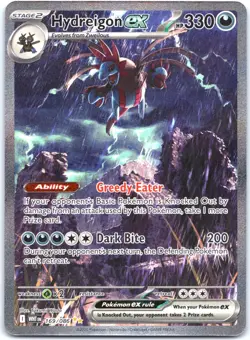 Hydreigon ex 169/086 Sv: White Flare Pokemon - Special Illustration Rare Holo NM - Image 1