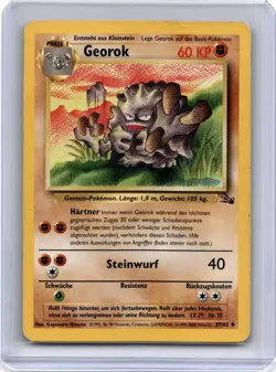 1999 Pokemon TCG Graveler Fossil #37/62 German Light Played - Image 1