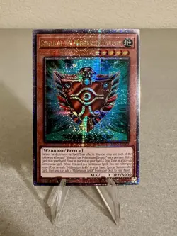 Yugioh Shield of the Millennium Dynast INFO-EN003 Quarter Century Rare 1st Ed NM - Image 1