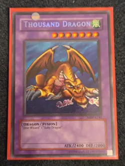 Yugioh Thousand Dragon Secret Rare MRD-143 Lightly Played - Image 1
