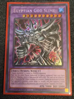 Yugioh Egyptian God Slime RA01-EN029 Secret Rare 1st Ed NM - Image 1