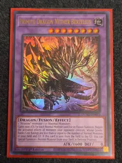 Primite Dragon Nether Berzelius DUAD-EN035 UR Duelist's Advance NM 1st Ed YUGIOH - Image 1