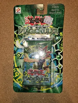 Yugioh Magic Ruler 9 Card Trading Card Game Pack 1996 Sealed - Image 1