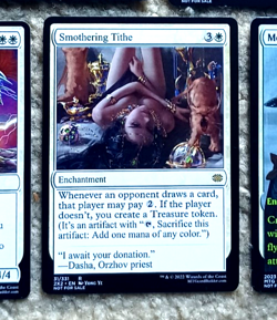 SMOTHERING TITHE altered-art card for use with MTG : hot, sexy babe! - Image 1