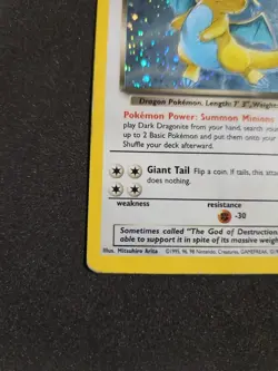 Pokemon TCG Team Rocket Set - Unlimited Dark Dragonite Holo Rare Card - Image 3