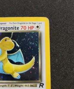 Pokemon TCG Team Rocket Set - Unlimited Dark Dragonite Holo Rare Card - Image 5