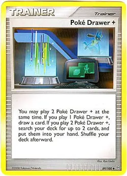 Pokemon Diamond and Pearl Stormfront Card - Poke Drawer + (U) 89/100 - Image 1