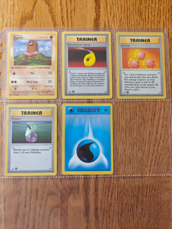 Base Set Shadowless Pokemon Card Lot Of 5 - Image 1