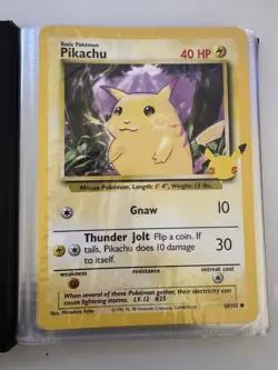 Pokemon 25th Anniversary Jumbo Card Binder and 22 Jumbo Cards - Image 3