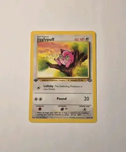 Jigglypuff 54/64 First Edition Pokemon Card 1999 Jungle Set LP - Image 1