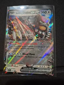 Pokemon - Bloodmoon Ursaluna ex - SVP177 - Black Star Promo - Half Art Card - Image 1