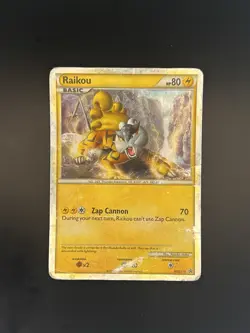 Pokemon TCG Raikou HGSS19 Black Star Promo Holo Card 2010 - Image 1