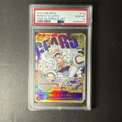 Monkey D. Luffy PSA 10 One Piece OP05-119 Gear 5 Alternate Art English Card 2023 - Image 1