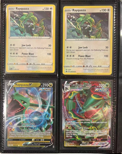 Pokemon TCG Rayquaza Card Lot x4 NM condition - Image 1