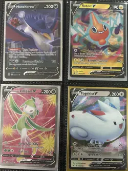 Pokemon TCG Lot of 4 Ultra Rare V Cards NM - Image 1