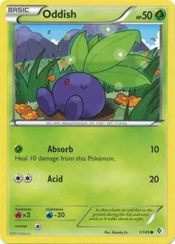 Oddish 1/149 - Pokemon Boundaries Crossed Common Card - Image 1