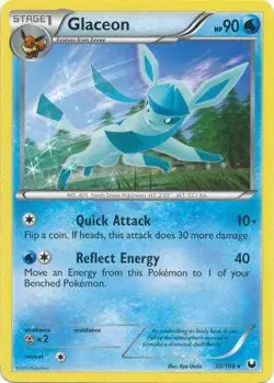 Pokemon Dark Explorers Rare Card - Glaceon 30/108 - Image 1