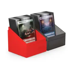 Ultimate Guard Boulder Synergy 100+ Black Red Standard Size Deck Case Card Box - Image 3