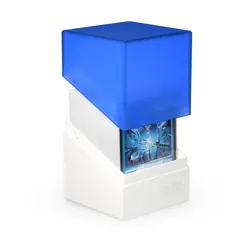 Ultimate Guard Boulder Synergy 100+ Blue White Standard Size Deck Case Card Box - Image 4