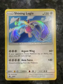 Pokemon TCG 2017 Shining Lugia Holo Card Promo SM82 - Image 1