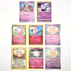 LOT of 8! Cleffa - Clefairy - Clefable Cards - Pokemon TCG / WOTC GameFreak 1999 - Image 1