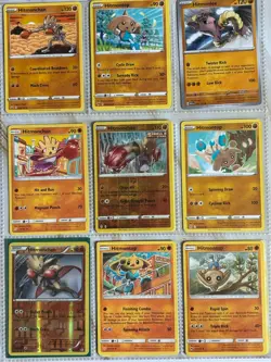 Pokemon Card Lot - 9x Unique Cards / Hitmonchan Hitmonlee Hitmontop Family - Image 1