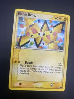 Pokemon Non-Holo PICHU BROS Card POP SERIES 3 Set 16/17 Common promo - Image 2