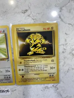 Lot of 3 Pokemon Cards Rare Electabuzz 20/102 - Kangaskhan 26/130 - Promo Mew 8 - Image 4