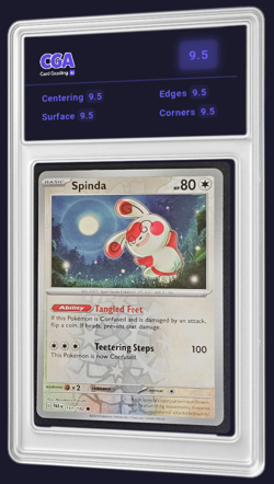 Paradox Rift Reverse Holo Spinda 151/182 Pokemon TCG Card CGA 9.5 Digital Grade - Image 1