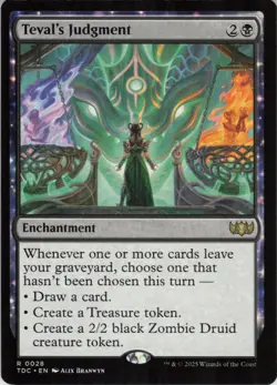 Teval's Judgment R Commander: Tarkir: Dragonstorm 28 NM MTG - Image 1