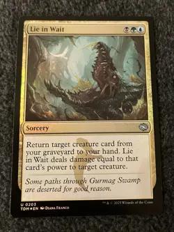 Magic The Gathering MTG - Lie In Wait Foil - TDM - Image 1