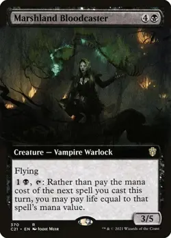 Marshland Bloodcaster - Extended Art Commander 2021 NM MTG - Image 1