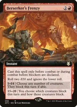 Berserker's Frenzy - Extended Art AFC NM MTG - Image 1