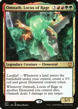 Omnath, Locus of Rage Zendikar Rising Commander NM MTG - Image 1