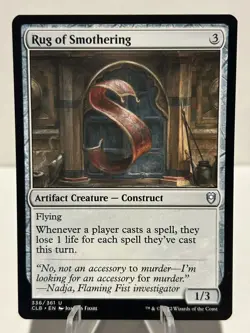 Rug of Smothering 336 U Commander Legends: Battle for Baldur's Gate NM MTG - Image 1