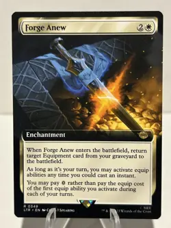 Forge Anew (Extended Art) 349 R The Lord of the Rings NM MTG - Image 1