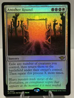 Another Round 1 R Outlaws of Thunder Junction FOIL NM MTG - Image 1