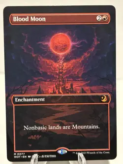 Blood Moon (Anime Borderless) 77 M Wilds of Eldraine: Enchanting Tales NM MTG - Image 1