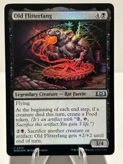 Old Flitterfang 316 U Wilds of Eldraine Foil NM MTG - Image 1