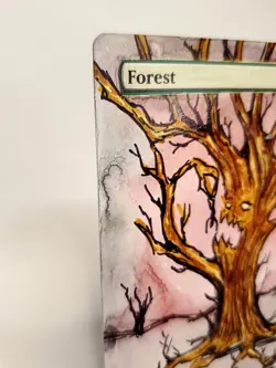 Hand Painted Altered Art - MTG FOREST Mana ENT ORIGINAL ART, EVIL TREE - Image 3