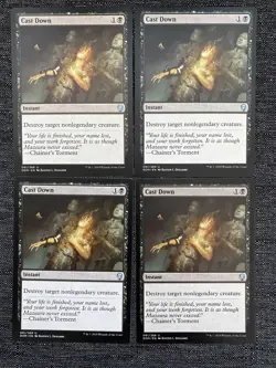 4x Cast Down - NM Dominaria MTG Magic Gathering - Image 1