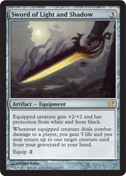 [1x] Sword of Light and Shadow Slight Play, English Modern Masters MTG Magic - Image 1