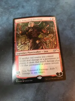Jaya, Venerated Firemage - Foil - Stained Glass NM-Mint, English Secret Lair - Image 1