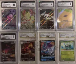 CGS - AGS Graded Pokemon Cards Set : Suicune, Bulbasaur, Wooper. - Image 1
