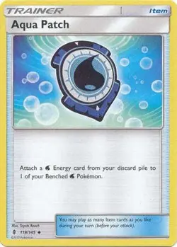 Aqua Patch 119/145 Uncommon - Pokemon Sun & Moon Guardians Rising Card - Image 1