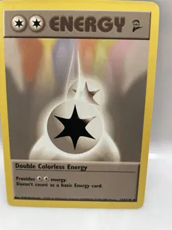 Pokemon Double Colorless Energy 124/130 Uncommon Base Set 2 Mint - Image 1