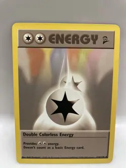 Pokemon Double Colorless Energy 124/130 Uncommon Base Set 2 Mint - Image 2